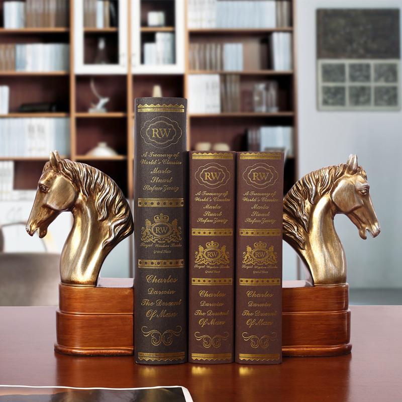 modern Simplicity Retro Book by Decoration originality Horsehead bookends Book by European style ornament Bookcase Bookend a decorationin the Home accessories , Decoration category - from Buy2taobao.com to provide professional Taobao agent buy service