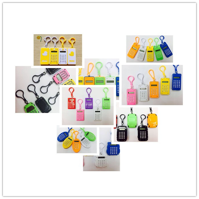 Lobster clasp Cartoon student portable small-scale Mini card Calculator Key buckle Pendant ultrathin lovelyin the Electronic Dictionary/Electronic paper book/Stationery , Calculator category - from Buy2taobao.com to provide professional Taobao agent buy service