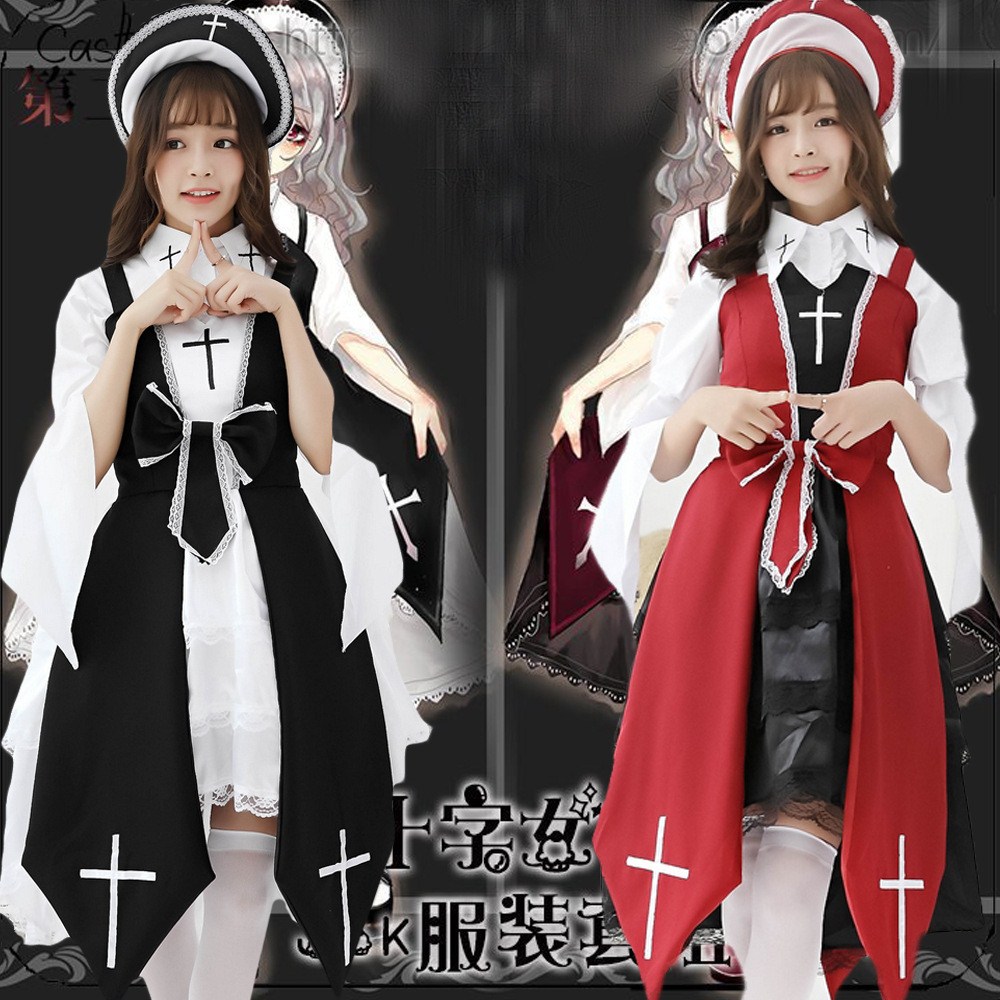 十字女巫Lolita基佬洋装jsk裙cosplay暗黑契约哥特风万圣节cos女|ruв категории плесень играть/Аниме/вокруг/cos/настольные игры, Косплей одежды/реквизит/услуги, Косплей женской одежды - от Buy2taobao.com для оказания профессиональной услуги покупки агента Taobao