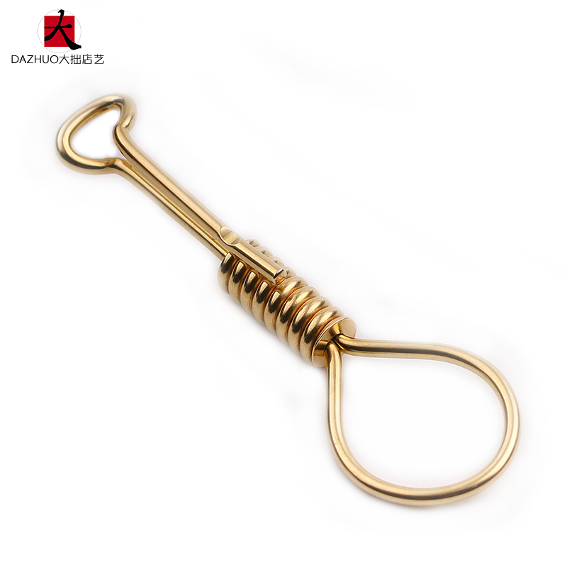 美国JEFF DECKER纯铜弹簧钥匙扣男潮纯铜手工皮带腰挂余文乐同款在类目 节庆用品/礼品, 创意礼品, 钥匙扣中 - 来自Buy2taobao.com提供专业的淘宝代购服务