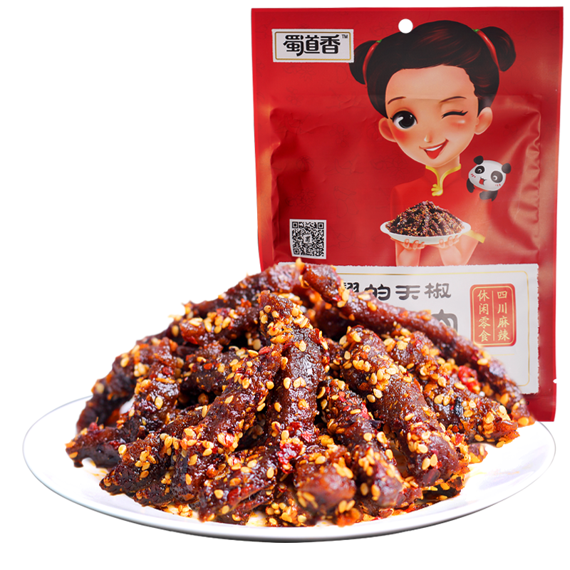 四川味成都蜀道香私房菜天椒麻辣牛肉條 牛肉幹 麻辣牛肉特産88g在類目 零食/堅果/特產, 牛肉乾/豬肉脯/滷味零食, 牛肉類中 - 來自Buy2taobao.com提供專業的淘寶代購服務