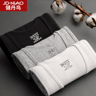 健丹鸟男士背心男纯棉质青年修身型透气打底夏季运动健身跨栏背心