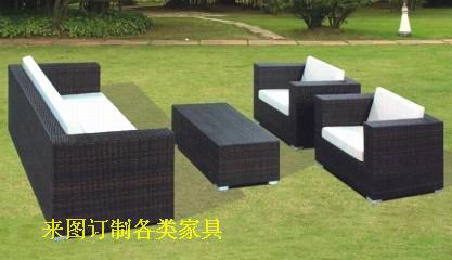 Rattan sofa outdoors PE Rattan sofa Rattan Art Sofa black Rattan Art sofa rectangle sofain the Residential furniture , Outdoor/Patio furniture , Chairs Kit category - from Buy2taobao.com to provide professional Taobao agent buy service