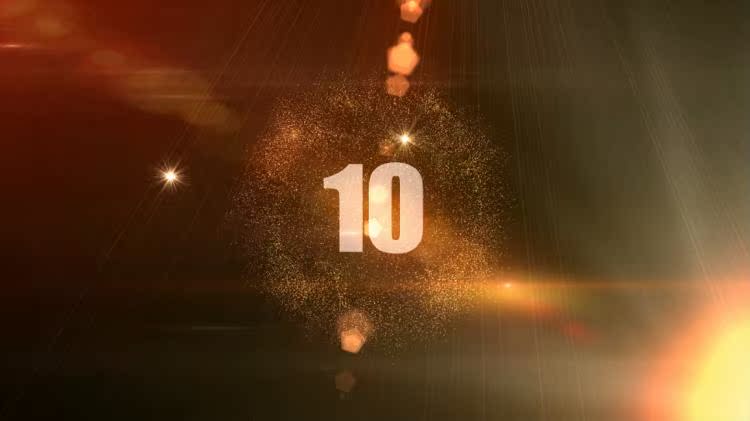 高清中式婚礼喜庆开场10秒倒计时LED大屏幕