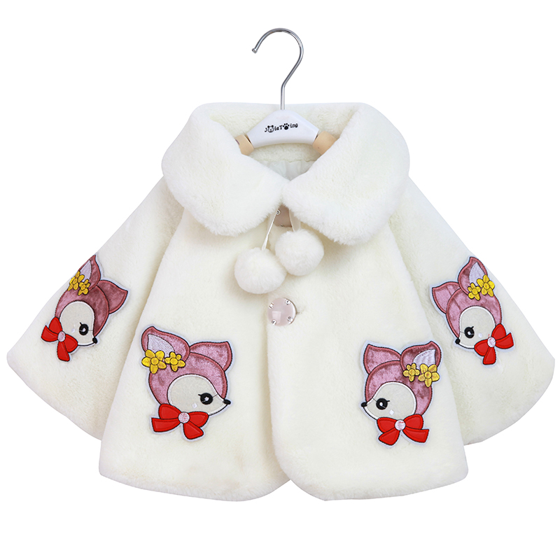 18 new pattern children Fur shawl girl half sleeve thickening Versatile Double color Cartoon coat Infants Cottonin the Children/Baby/Family fitted , Cloak/Cloak category - from Buy2taobao.com to provide professional Taobao agent buy service