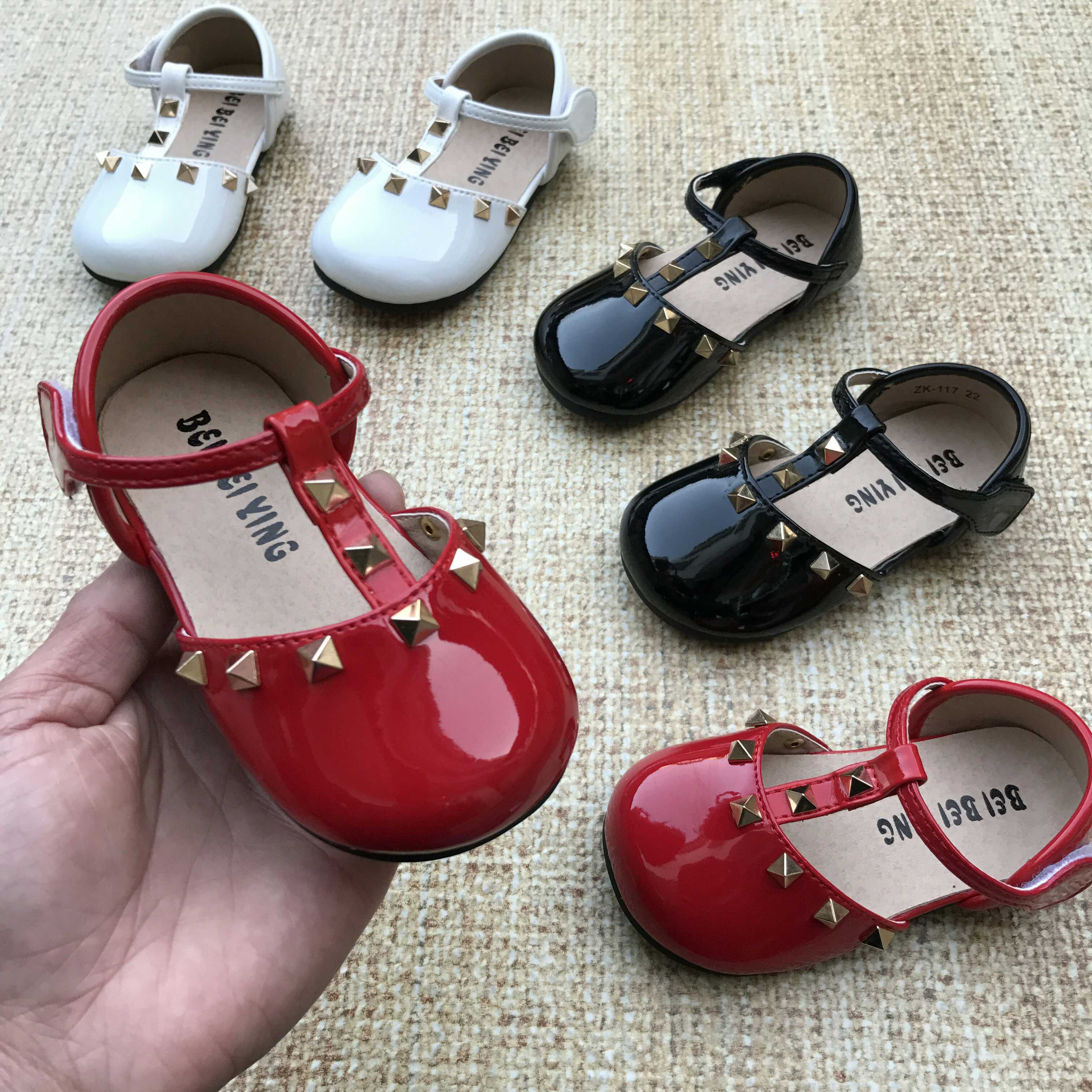 女童公主鞋2019新款百搭铆钉皮鞋春秋小童单鞋软底童鞋夏季半凉鞋在类目 童鞋/婴儿鞋/亲子鞋, 皮鞋中 - 来自Buy2taobao.com提供专业的淘宝代购服务