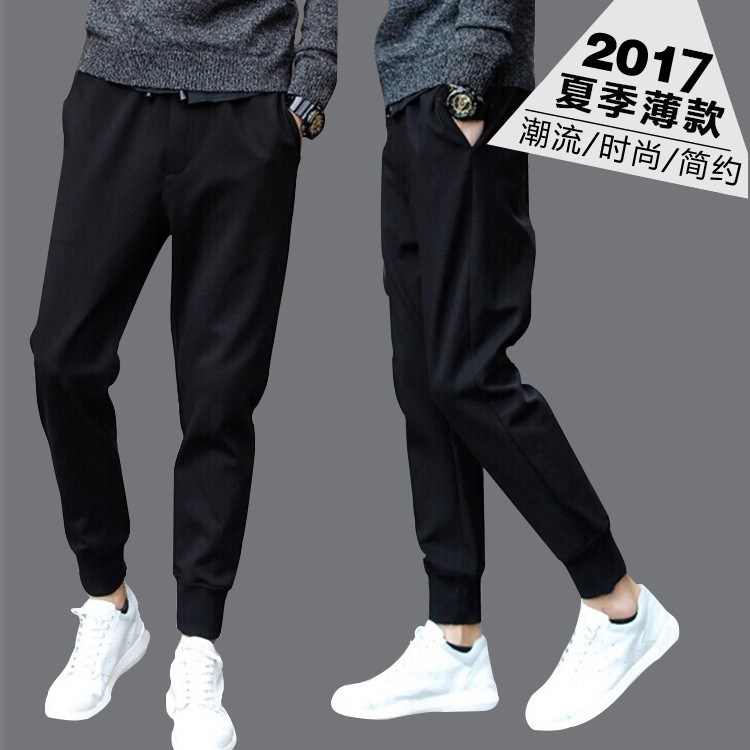 运动裤男女学生韩版宽松百搭二条杠条纹休闲裤男生小脚裤潮流长裤|msdalam kategori Pakaian Lelaki, seluar santai - dari Buy2taobao.com untuk memberikan perkhidmatan ejen Taobao profesional membeli