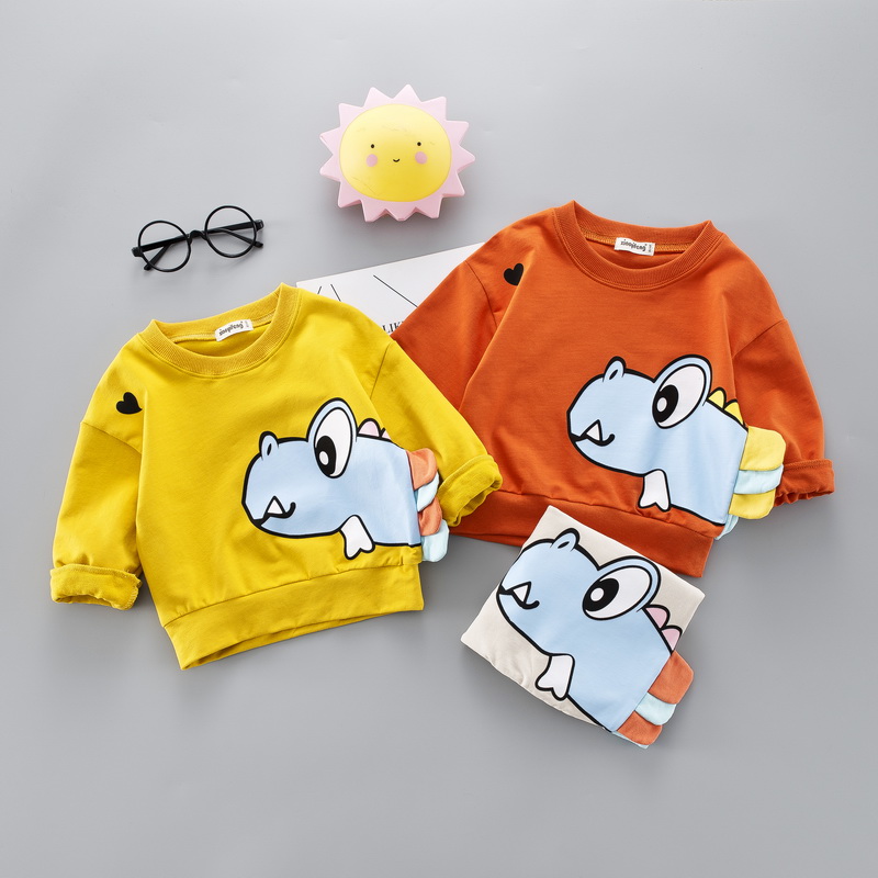 1-4 The age of Boy pure cotton clothes Kindergarten 2 Children's clothing spring and autumn Long sleeve Sweater Cartoon Casual Wear T-shirt 3in the Children/Baby/Family fitted , Sweater/Fleece category - from Buy2taobao.com to provide professional Taobao agent buy service