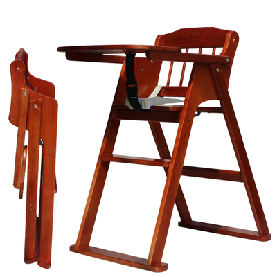 儿童餐椅酒店实木婴儿餐椅折叠宝宝椅便携式宝宝吃饭椅淘金币可抵