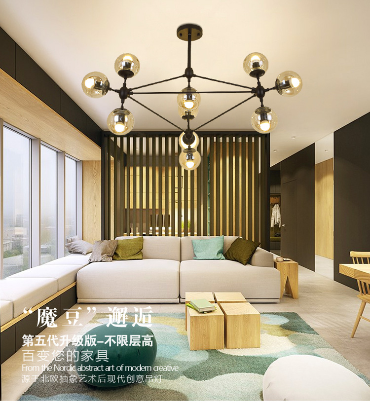 The Beanstalk Chandelier Northern Europe Retro Industry personality originality LED Restaurant couture Molecular Glass Pellet a chandelierin the Decoration main material , Lamps , Chandelier category - from Buy2taobao.com to provide professional Taobao agent buy service