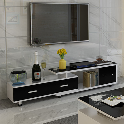 可伸缩电视柜组合现代简约客厅经济型小户型单个迷你省空间落地柜