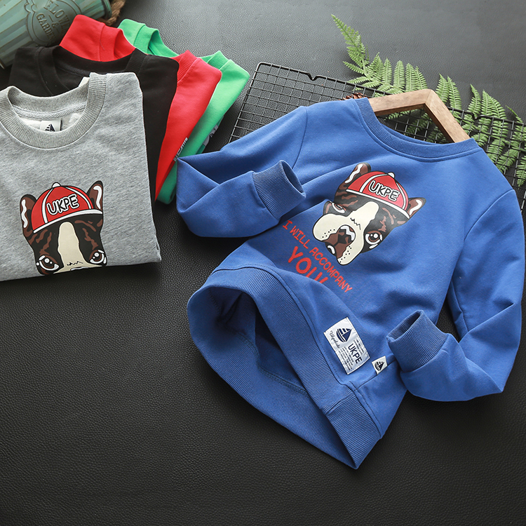 Children's clothing children Kobold Sweater 2019 new pattern Spring Boy jacket fashion pure cotton Long sleeve T-shirt spring and autumn clothesin the Children/Baby/Family fitted , Sweater/Fleece category - from Buy2taobao.com to provide professional Taobao agent buy service