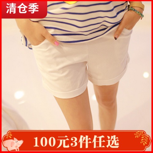 孕婦短褲2018夏裝新款時尚韓版工裝休閑孕婦短褲純棉白色孕婦熱褲在類目 孕婦裝/孕產婦用品/營養, 孕婦褲/託腹褲中 - 來自Buy2taobao.com提供專業的淘寶代購服務