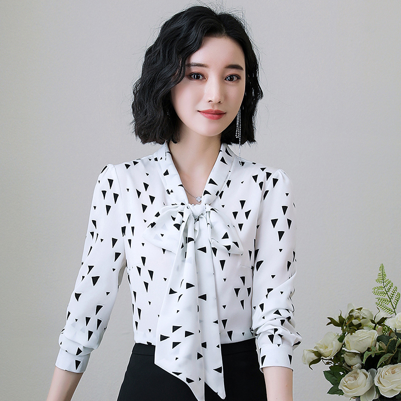 雪纺衫长袖女2019春秋装韩版碎花大码遮肚子显瘦胖mm百搭洋气上衣|ruв категории Женская одежда, кружева свитер/шифон рубашка - от Buy2taobao.com для оказания профессиональной услуги покупки агента Taobao
