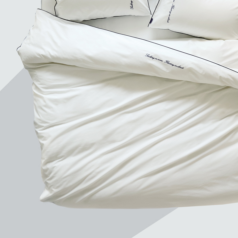 Cloud Brushed Quilt cover pure cotton singleton Satin Cotton Solid Simplicity Cotton Quilt cover 1.8m Bedclothesin the Bedclothes , Quilt category - from Buy2taobao.com to provide professional Taobao agent buy service