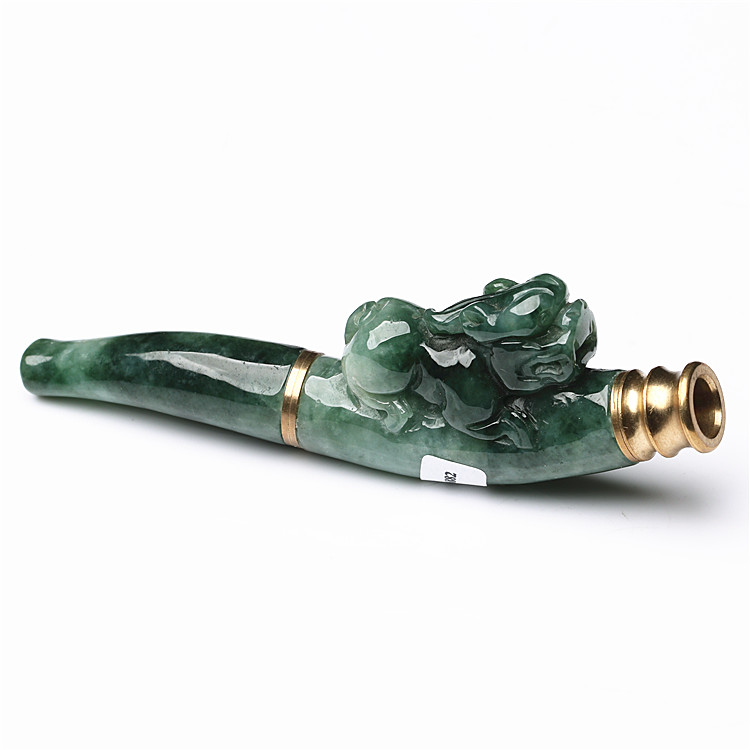 正品A货翡翠烟嘴玉貔貅烟具父亲节礼物送长辈天然过滤玉烟嘴证书|msdalam kategori barang kemas/berlian/Emerald/emas, Jade (baru), lain - dari Buy2taobao.com untuk memberikan perkhidmatan ejen Taobao profesional membeli