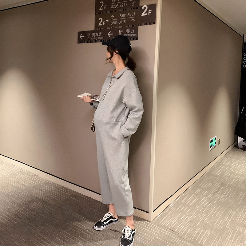 YYZJ maternity dress spring clothes Fashionable 2019 new pattern Korean Edition knitting Jumpsuits Spring Chao Ma Jumpsuitin the Maternity/Maternal supplies/Nutrition , Maternity Pants/Prop belly pants category - from Buy2taobao.com to provide professional Taobao agent buy service
