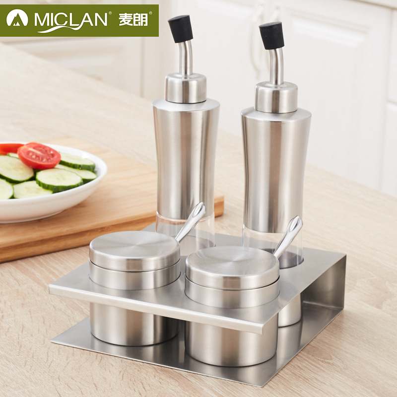 麦朗不锈钢调味瓶罐厨房用品调味罐瓶调料盒油壶套装调味盒盐罐|msdalam kategori dapur/memasak Appliances, Alat dapur/Penyimpanan dapur, botol penyimpanan/bekas penyimpanan dapur, botol perasa - dari Buy2taobao.com untuk memberikan perkhidmatan ejen Taobao profesional membeli