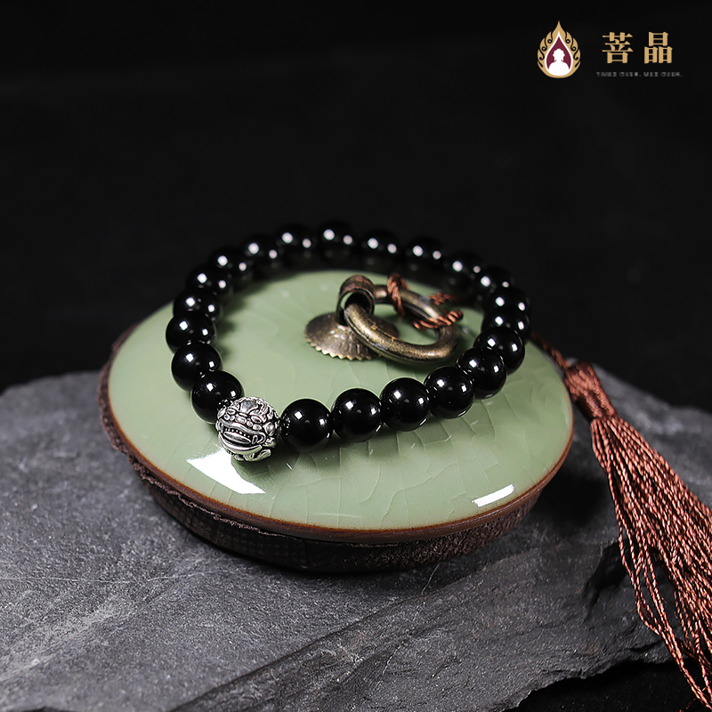 natural Black Onyx Bracelet men and women Beading lovers Bracelet Year of fate Turn on the light Transport Exorcise evil spirits Amuletin the Accessories/Fashion Jewelry, Bracelets category - from Buy2taobao.com to provide professional Taobao agent buy service