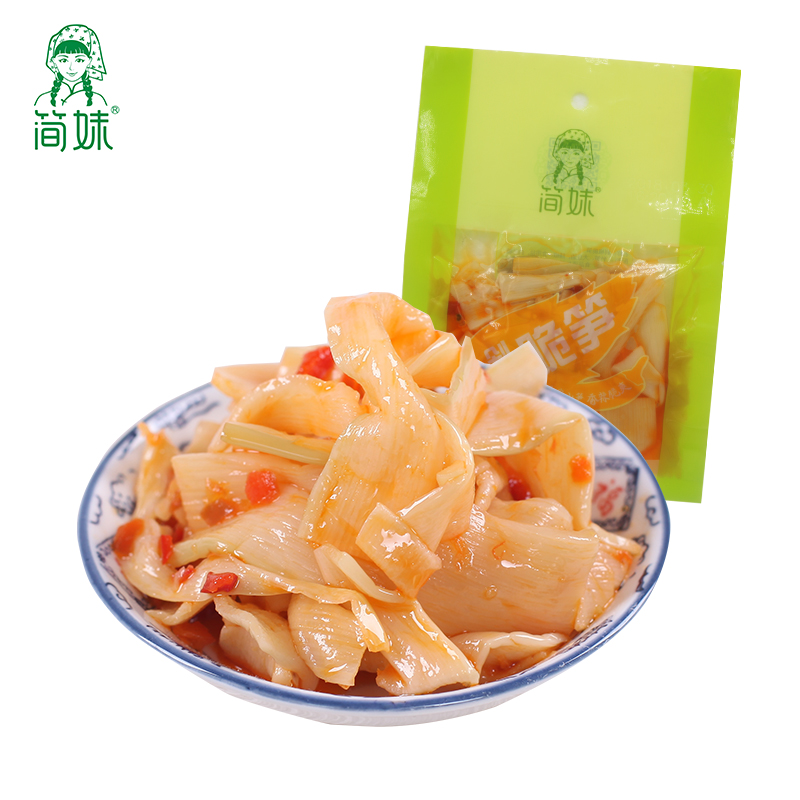 简妹开袋即食休闲小吃笋尖酒店批发前菜红油香辣竹笋片袋装70g*5在类目 零食/坚果/特产, 蜜饯/枣类/梅/果干, 笋类制品中 - 来自Buy2taobao.com提供专业的淘宝代购服务