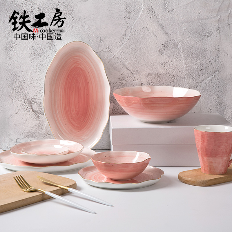 Tiegong household Having dinner tableware Soup bowl ceramics Dessert Salad bowl lovely originality plate suitin the Tableware , Tableware , Bowl category - from Buy2taobao.com to provide professional Taobao agent buy service