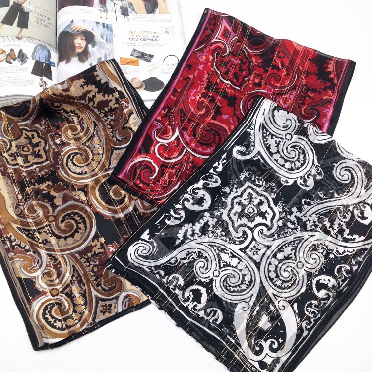 brand Real silk Small Scarf Retro court cashew Gold satin Versatile commute Real silk Silk scarf Dreamin the Accessories/Leather belt/Hat/Muffler , Muffler/Scarves/Shawl category - from Buy2taobao.com to provide professional Taobao agent buy service