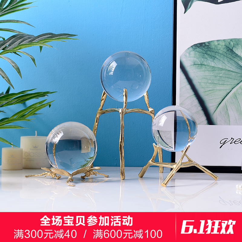 欧式黄铜蜻蜓转运水晶球 轻奢新古典装饰艺术品 客厅书房桌面摆件|msdalam kategori Aksesori rumah, hiasan - dari Buy2taobao.com untuk memberikan perkhidmatan ejen Taobao profesional membeli