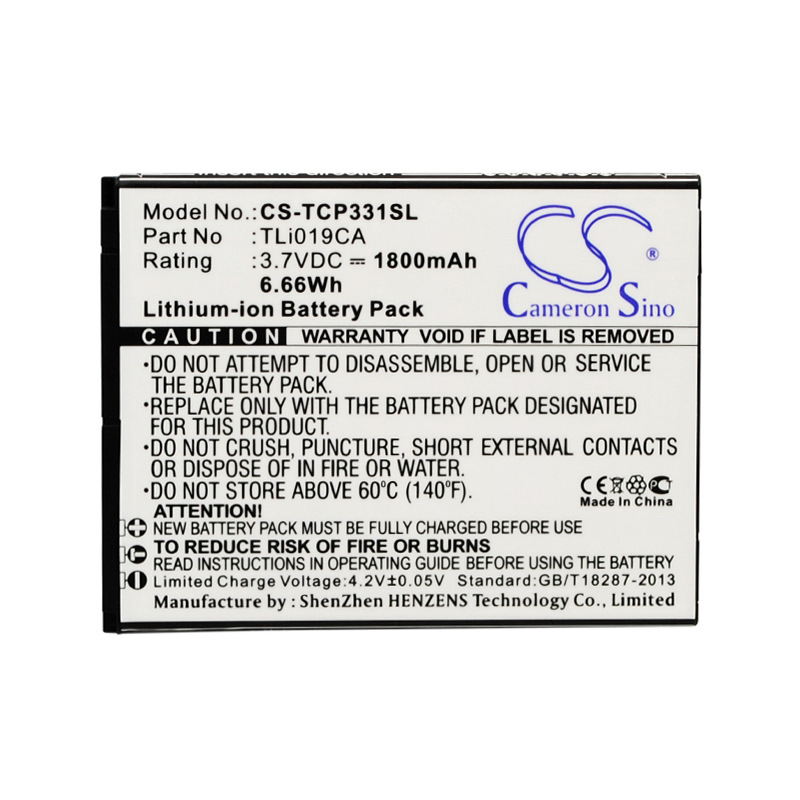 CameronSino适用TCL P331M手机电池TLi019CA正品经典 1800mAh在类目 五金/工具, 机电五金, 电池/电力配件中 - 来自Buy2taobao.com提供专业的淘宝代购服务