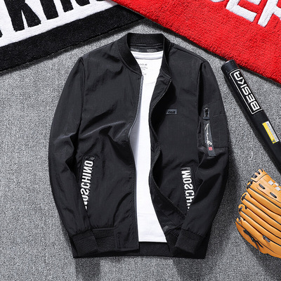 AY/艾盈外套男韩版潮流修身帅气青年男士夹克休闲百搭薄春秋新款