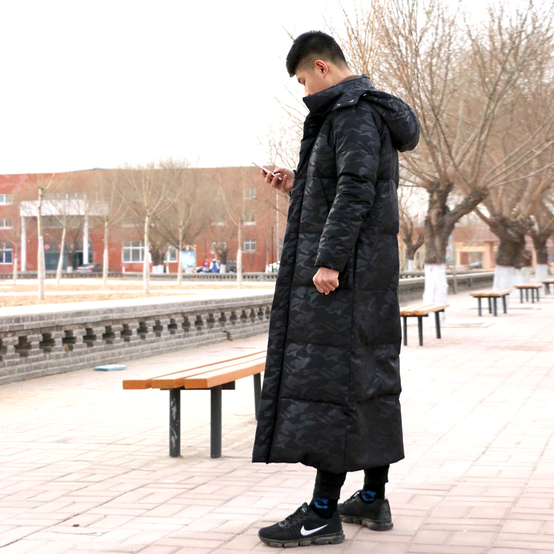 customized Men's lengthen thickening Down Jackets overcoat Super long Large Overknee Easy Goose down 2018 newin the Men's clothing, Down category - from Buy2taobao.com to provide professional Taobao agent buy service
