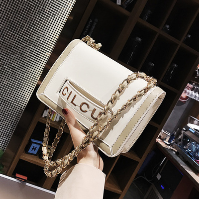 ins超火包2018新款包包女韩版潮链条时尚百搭字母迷你单肩斜挎包
