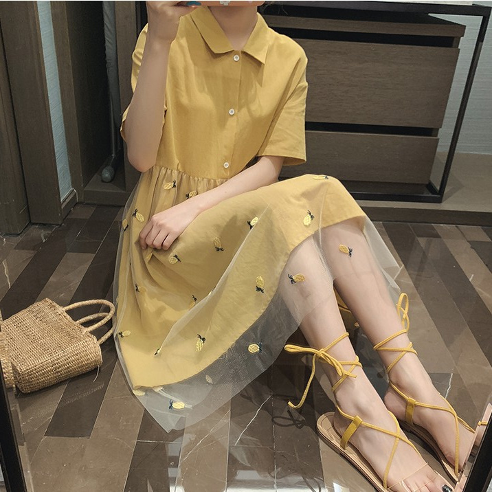 pregnant woman summer skirt Fashionable 2019 Chao Ma pregnancy Easy Mid length version fresh Jacobs Dress Summer wearin the Maternity/Maternal supplies/Nutrition , Maternity , Dress category - from Buy2taobao.com to provide professional Taobao agent buy service
