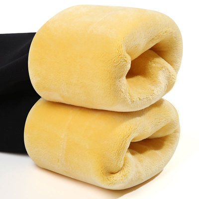 加绒加厚打底裤女冬超厚外穿高腰羊羔绒保暖裤东北特厚一体裤棉裤