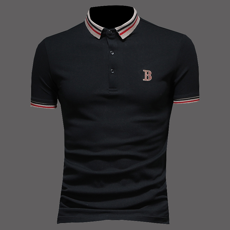 2019 Big letter Embroidery Short sleeved Lapel POLO man Large new pattern half sleeve Paul Blousein the Men's clothing, T-shirt category - from Buy2taobao.com to provide professional Taobao agent buy service