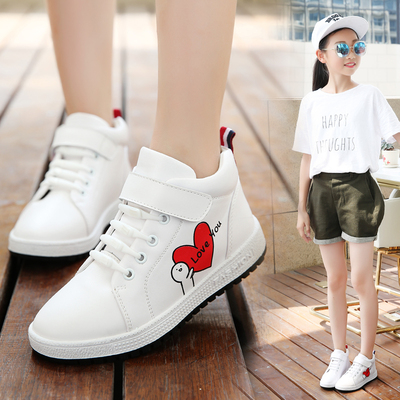 儿童鞋运动鞋秋冬季加绒板鞋2017新款女童鞋子百搭韩版中大童棉鞋