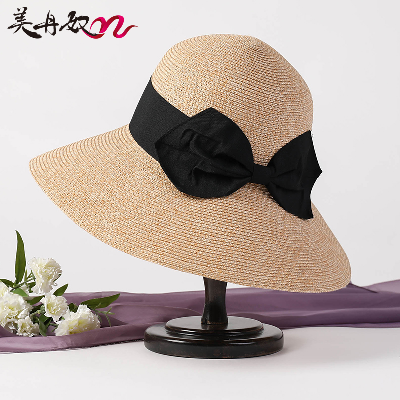 Straw hat lady Sandy beach Sunscreen Big hat Visor Versatile Sun hat Fisherman hat summer Thin section fashion Summer hatin the Accessories/Leather belt/Hat/Muffler , Hat category - from Buy2taobao.com to provide professional Taobao agent buy service