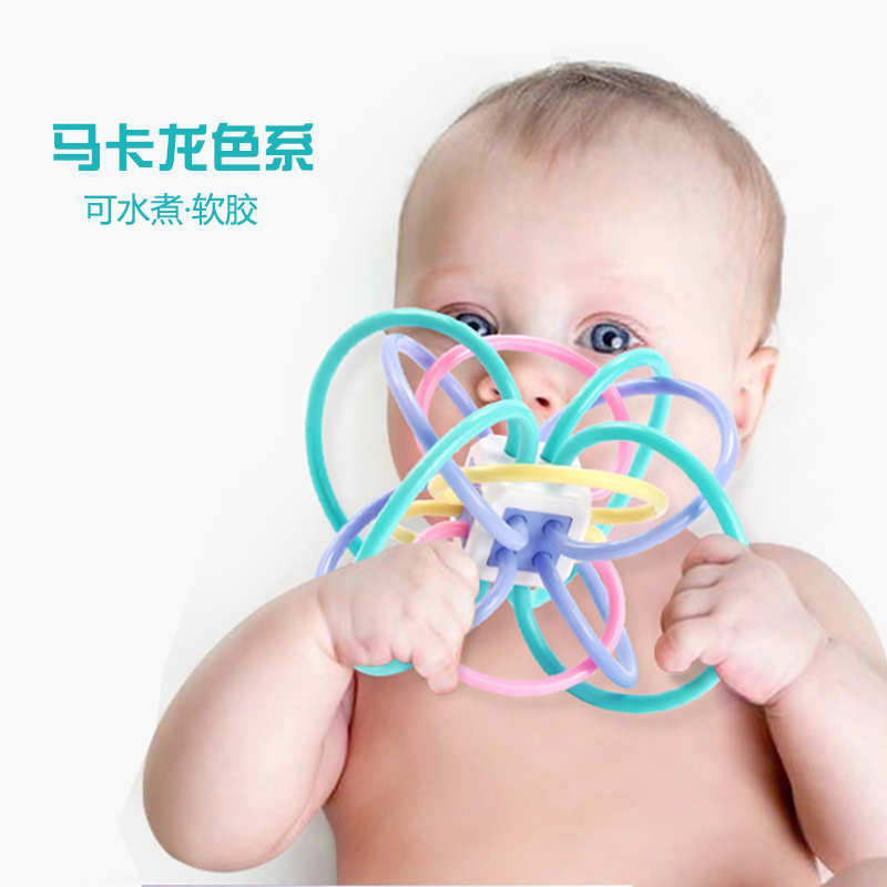 Manhattan Boiled Dental gum Bell Toys Molar Soft silica gel baby 0-3-6-12 Crescent bitein the Toy/Childs/Puzzle/Building block/Model , Child Bell/Cloth Play/Appease toys , Rattles category - from Buy2taobao.com to provide professional Taobao agent buy service