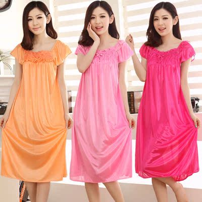 夏季女人睡衣冰丝睡裙真丝绸吊带裙女士连衣裙