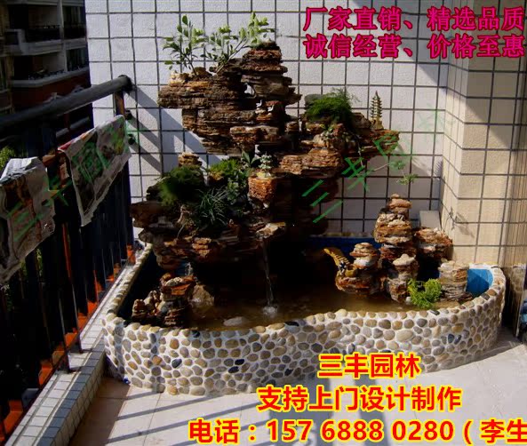 红色千层石假山流水鱼池阳台真石假山喷泉流水龟池移动装饰假山在类目 家居饰品, 摆件中 - 来自Buy2taobao.com提供专业的淘宝代购服务