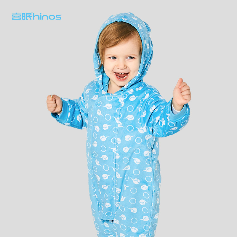 Like to sleep hinos baby one-piece garment spring and autumn pajamas keep warm Mezzanine Coral Cartoon pajamas Climb clothesin the Children/Baby/Family fitted , Jumpsuit/Climbing clothes/Romper category - from Buy2taobao.com to provide professional Taobao agent buy service