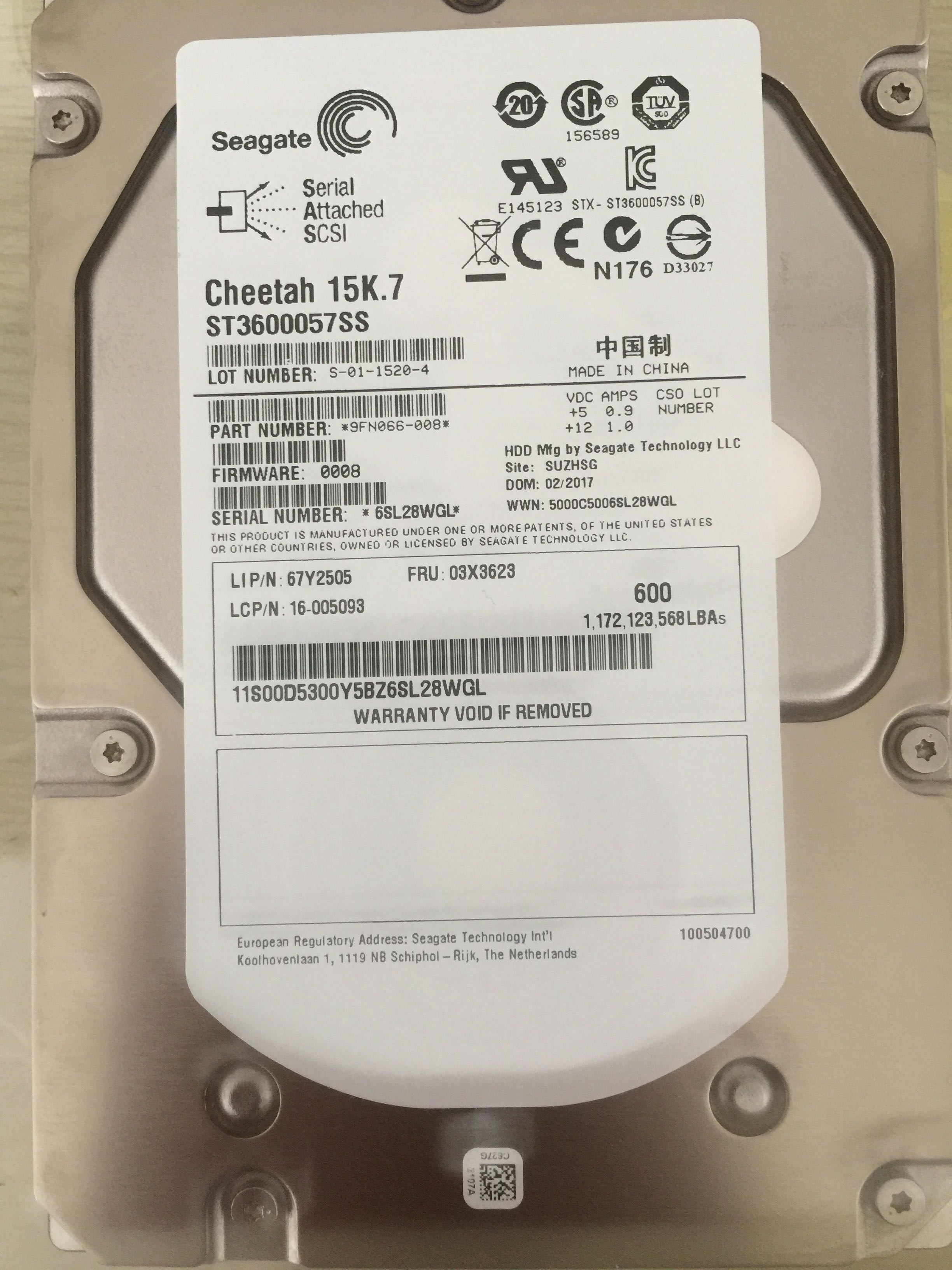 Lenovo/聯想 600GB SAS ST3600057SS硬盤03X3623 15K現貨特價包郵在類目 電腦硬件/顯示器/電腦周邊, 機械硬盤中 - 來自Buy2taobao.com提供專業的淘寶代購服務