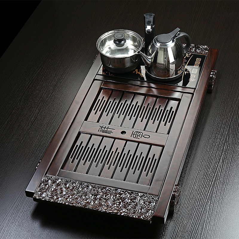 乌金石全自动电磁炉实木茶盘功夫茶具套装家用整套茶海茶台整块|ruв категории посуда, чайный сервиз, чайный поднос - от Buy2taobao.com для оказания профессиональной услуги покупки агента Taobao