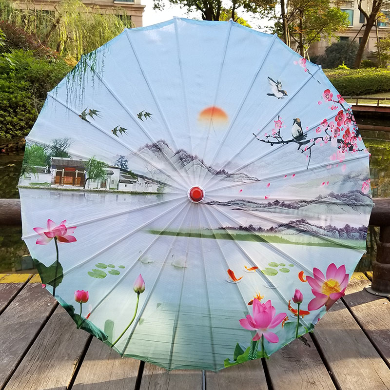 纸伞道具舞蹈伞演出风伞舞台绸布伞装饰cos女古典江南|msdalam kategori Aksesori rumah, kraf payung - dari Buy2taobao.com untuk memberikan perkhidmatan ejen Taobao profesional membeli