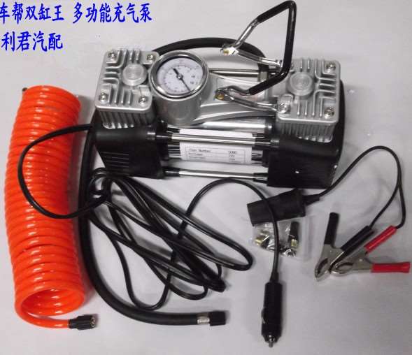 Double cylinder blast pump Air pump Side inflatable pump vehicle blast pumpin the Car/Articles/Fitting/Refit , Car Audio/Car Electronics/Electric , Car Electronics/Electric , Car air pump category - from Buy2taobao.com to provide professional Taobao agent buy service
