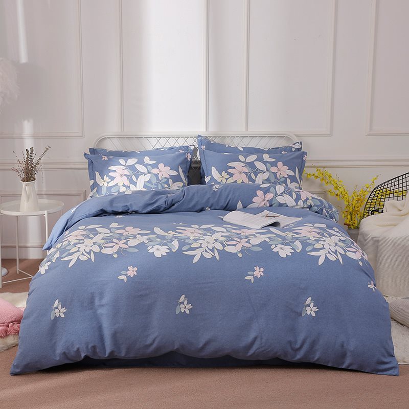 Autumn and winter Simplicity Countryside ecology Brushed The bed Kit pure cotton thickening keep warm comfortable Four piece suitin the Home accessories , Frame/Frames category - from Buy2taobao.com to provide professional Taobao agent buy service
