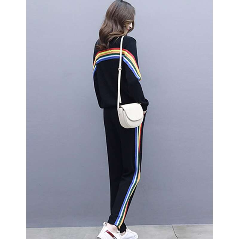 Hancaixi 2019 Spring New products Women's wear fashion Two piece set leisure time Western style knitting suit 1377 blackin the Play mode/Anime/Periphery/cos/Board games , Cosplay Apparel/Props/Service , Cosplay Women category - from Buy2taobao.com to provide professional Taobao agent buy service