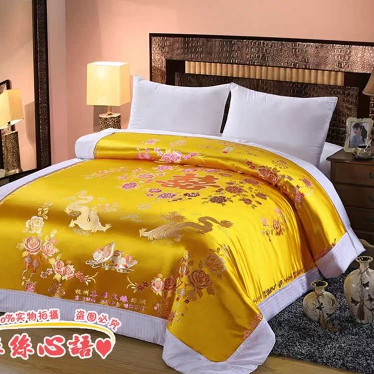 优质杭州丝绸绸缎被面织锦缎婚庆龙凤百子被罩软缎结婚缎子被套|msdalam kategori seperai dan bantal, Quilt - dari Buy2taobao.com untuk memberikan perkhidmatan ejen Taobao profesional membeli