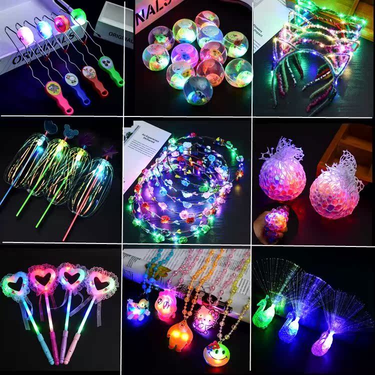 夜光花环 夜市地推小礼品 热卖发光2018新款儿童玩具便宜在类目 玩具/童车/益智/积木/模型, 电子/发光/充气/整蛊玩具, 发光玩具中 - 来自Buy2taobao.com提供专业的淘宝代购服务