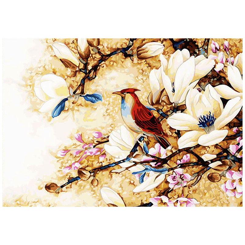 大幅客厅风景花卉手装饰画 喜上眉梢 鸟 diy数字油画在类目 家居饰品, 装饰画, DIY/数字油画中 - 来自Buy2taobao.com提供专业的淘宝代购服务