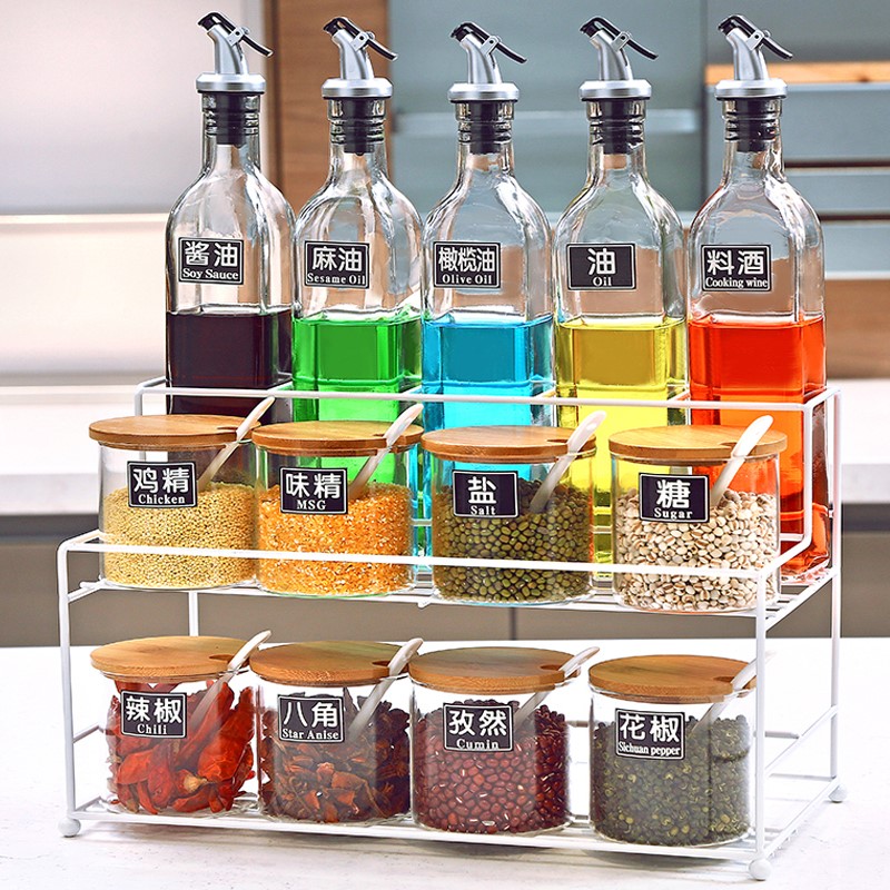 kitchen Seasoning Box Glass Seasoning Box suit household Seasoning box Condiment bottles Cruet Salt shaker Oil pot Modular assemblyin the Kitchen/Cooking utensils , Kitchen Gadgets/Kitchen storage , Storage jars/Kitchen storage containers , Seasoning bottles category - from Buy2taobao.com to provide professional Taobao agent buy service